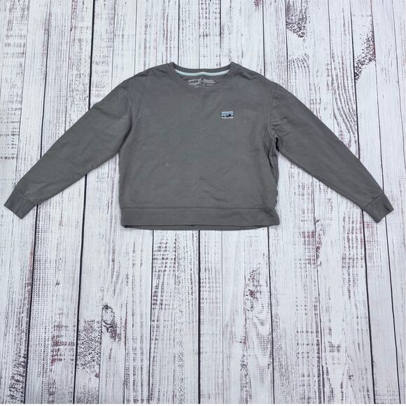 Patagonia Sweaters - Patagonia Noble Grey Organic Cotton Crewneck Sweatshirt Women’s M